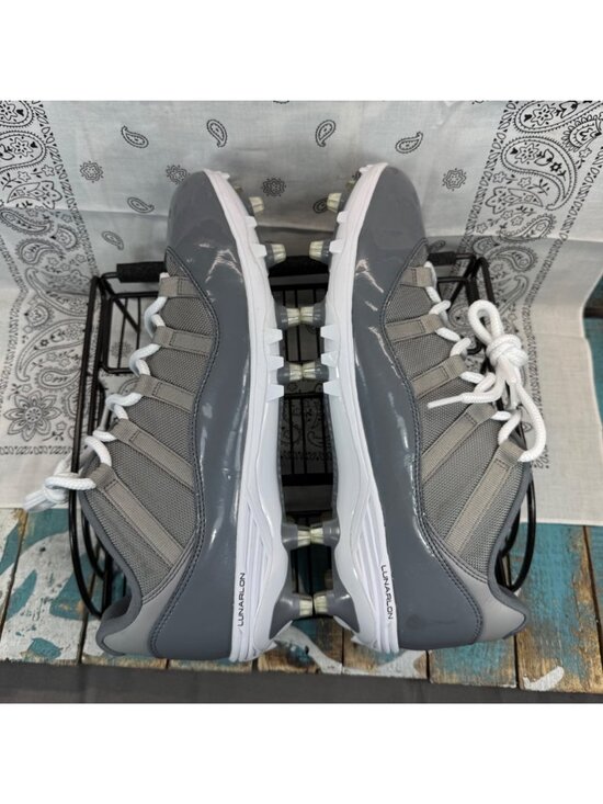 Nike Air Jordan 11 Retro Low TD Football Cleats Cool Wolf Grey AO1560-003 Men 12 main image 8